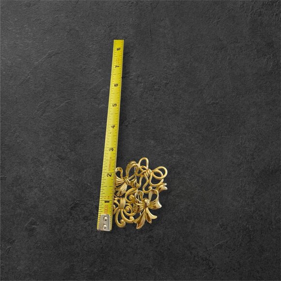 Vintage TARA Large 2-3/8" Ribbons & Bows Brooch Pin - Picture 4 of 7